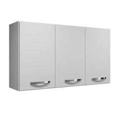 Armário Aéreo 3 Portas Etios Kaiki Móveis Branco