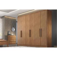 Guarda Roupa Casal 6 Portas e 8 Gavetas Rizon/Linea Cumaru - Novo Hori