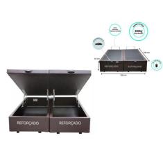 Cama Box Baú Queen Bipartido 158x198 - Reforçada  - Jadmax,  Sintético