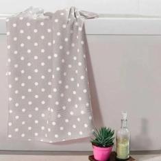 Toalha De Banho Poá Bolinhas Felpuda Prisma Döhler 70x140cm