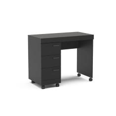 Mesa Osaka 90cm com 3 Gavetas com Rodízio Politorno