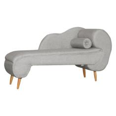 Namoradeira Divã Melissa Lado Esquerdo Linho Cores - DS Estofados, Beg