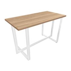 Mesa Halden c/ Tampo 120 x 60 cm Escritório Branco/Jade - Genus Móveis