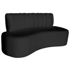 Sofá Curvo 2 Lugares Organico Sala Recepção Escritório Valência 140cm 