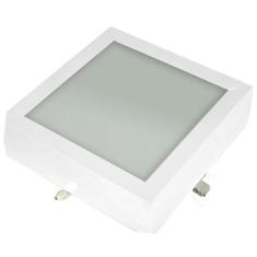 Plafon Space Sobr. Quad. 20cm Alum. Vidro Fosco E-27 1 Lamp. Max 60w B