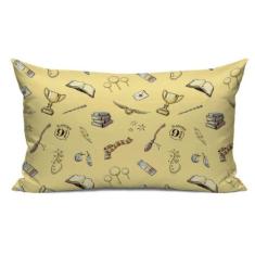 Jogo de Lençol Queen Temático Harry Potter 02 Fronhas Estampada e 01 L