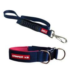 Coleira com Fecho em Nylon com Guia para Cães de Grande Porte - Canadá