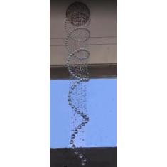 Lustre De Cristal Espiral Para Vão De Escada Com 3,40 Metros De Altura