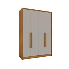Guarda Roupa Dinamarca 4 Portas Tcil Cinamomo/Off White