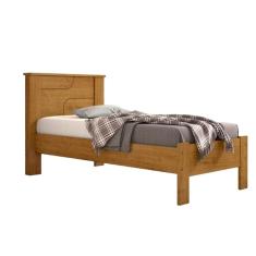 Cama Solteiro Pérola Amêndoa - Conquista