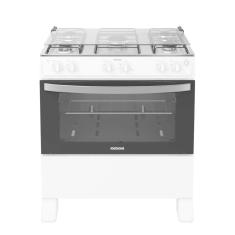 Fogão 5 Bocas a Gás Itatiaia Waves New com Acendimento Automático e Forno 82L Bivolt Branco