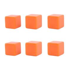 ZAWELIYO 6PCS Cubos de Dados Em Branco, Blocos de Dados Inacabados DIY, Cubos de Plástico para Ensinar Quebra-cabeças de Festa, Explorar Novos Jogos Junto Com Cubos de Plástico
