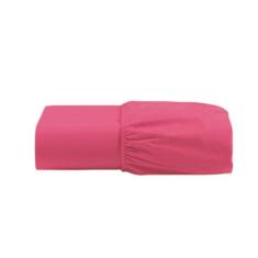 Lençol Cama Queen Elástico Microfibra Super Macio - Rosa - Admirare