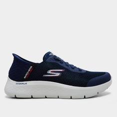 Tênis Skechers Go Walk Flex Slip Ins Masculino-Masculino