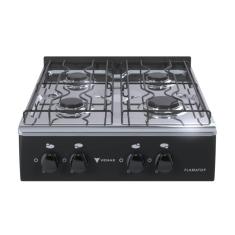 Fogao a Gas Portatil 4 Bocas Venax Flamatop Preto