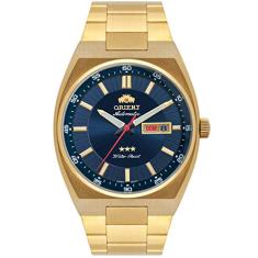 Relogio Masculino Automatico Dourado 3 Estrelas Orient