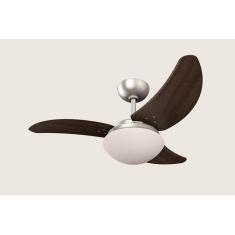 Ventilador de Teto Solano Escovado Pás Tabaco 127V