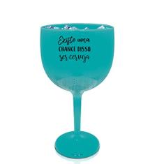 6 Taças Gin Azul Tiffany Personalizada Para Live