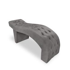 Maca Cama Suede Para Salão De Estética Cílios Maquiagem