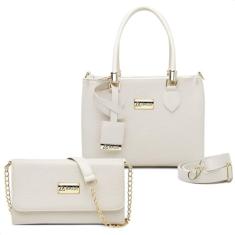 Kit Bolsa Feminina Ombro Transversal Bolsa Cluth Alça Corrente