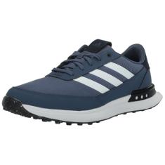 adidas Tênis de golfe masculino S2G Spikeless 24, Tinta pré-amada/calçado branco/Legend Ink, 45
