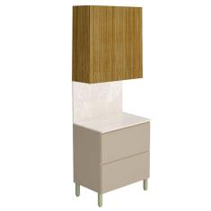 Cozinha Modulada Art 2 Peças 80cm Freijó Vanilla Riscatto - Kits Paraná