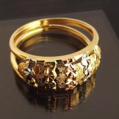 Anel Ouro Amarelo, Branco e Vermelho 18k Boulder - Meu Anel, 29