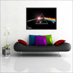 Quadro Decorativo Banda Pink Floyd Salas Quartos Decorações Com Moldur