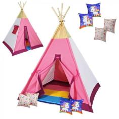 Barraca Cabaninha Tenda Infantil Toca Cabana Festa do Pijama Unicornio