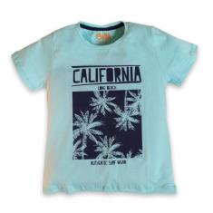 Camiseta Manga Curta Califórnia  Like Fun, Verde piscina, 10