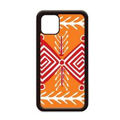 Line Mexico Totems Ancient Civilization para iPhone 12 Pro Max Capa para Apple Mini Mobile Case Shell