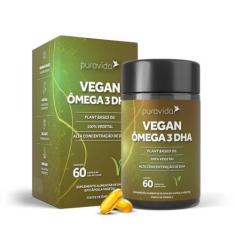 Vegan Ômega 3 Dha Óleo De Algas 60 Cápsulas Puravida