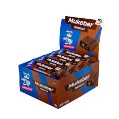+Mu Barra Proteina Mukebar Sabor Chocolate - Display com 12 unidades - 720g