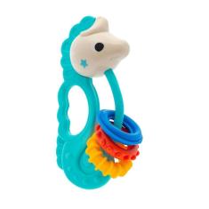 Chocalho Mordedor Cavalo Marinho Bebê com Massageador de Gengiva Buba Baby