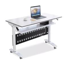 Mesas de Conferência Mesas Modernas Para Sala De Conferências Portáteis, Mesa De Reunião Dobrável, Mesa De Treinamento Para Seminários De Escritório Com Espaço De Armazenamento E Roda De 360 ​​°, Fáci