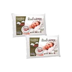 Travesseiro Látex Real Alto LS1100 c/ Capa Dry Fresh Kit c/ 2 Un 50x70