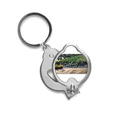 Cortador de unhas de dedo fashion Summer Lotus Lake Art Deco, cortador de aço inoxidável