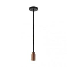 Pendente Dot Metal Vintage Longo Amadeirado Taschibra, Amadeirado