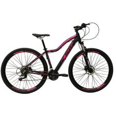 Bicicleta Aro 29 Feminina Ksw Mwza Alumínio 24v Câmbios Shimano Tz Freios Hidráulicos Suspensão Dt-Feminino
