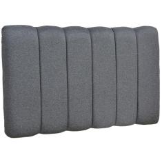 Cabeceira Cama Box Painel Solteiro 100 cm Dubai W01 Linho Chumbo - Lya