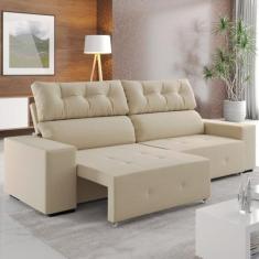 Sofá Retrátil e Reclinável 4 Lugares 230cm Veludo Salvador - Viero