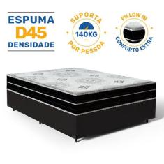 Cama Box com Colchão de Espuma D45 Pillow In Anjos OrtoConfort Casal 1
