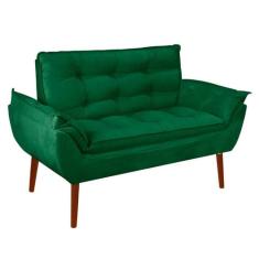 Namoradeira Opala Elegante Suede Verde - Kibarato Móveis