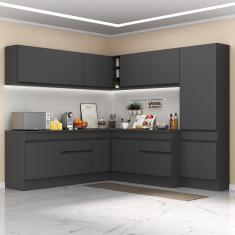 Armário De Cozinha Completa De Canto Mp2102.895 Preto