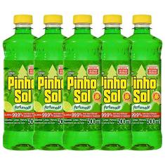 Kit Desinfetante Pinho Sol Limão 500ml com 5 unidades