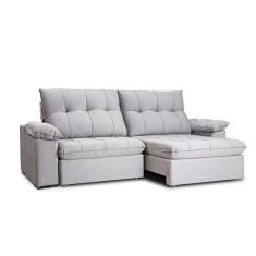 Sofá 3 Lugares Retrátil e Reclinável com USB Flexforma Triton Veludo Cinza 230 cm