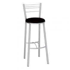 Banqueta Alta Cromada Lille Compoarte Cromado