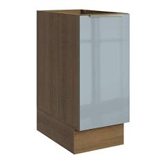Balcão Madesa Lux 35 cm 1 Porta - Rustic/cinza