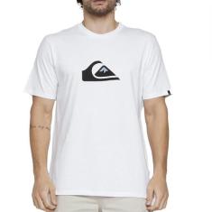Camiseta Quiksilver Comp Logo SM25 Masculina Branco, Branco, M