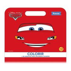 Livro Carros 68 Adesivos/Colorir Maleta Carros Pixar Foroni, Carros Pi